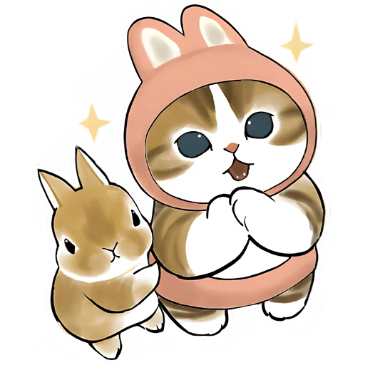 Стикер Котята в костюмах