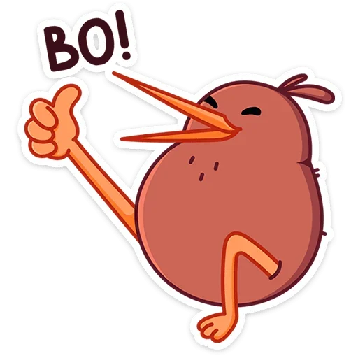 Стикер Киви Кивик