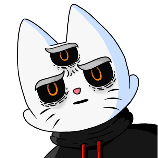 Стикер Кот Рукав