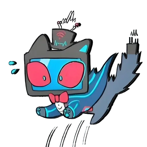 Стикер Коты Отель Хазбин