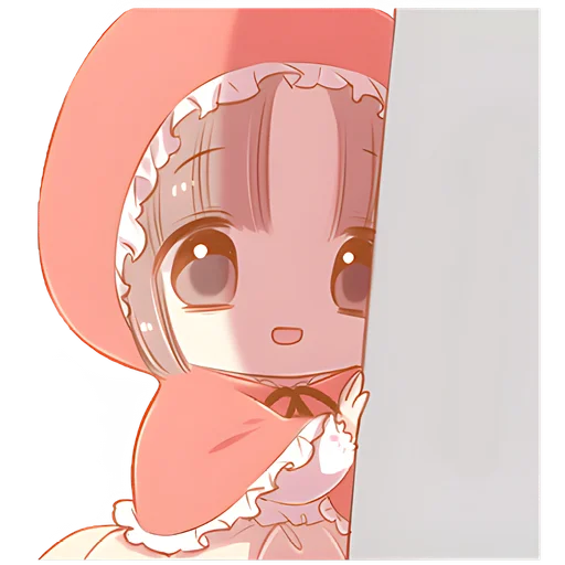 Стикер Красная шапочка