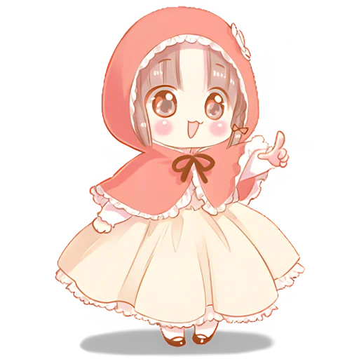 Стикер Красная шапочка