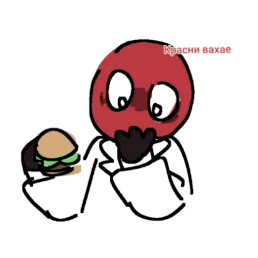 Стикер Красный / Rainbow Friends