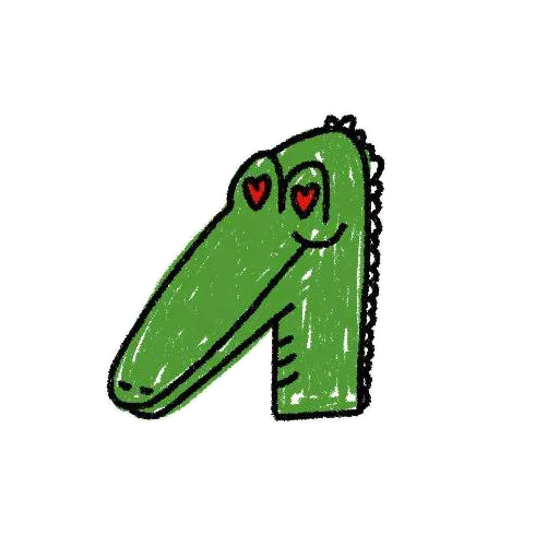 Стикер Крокодил