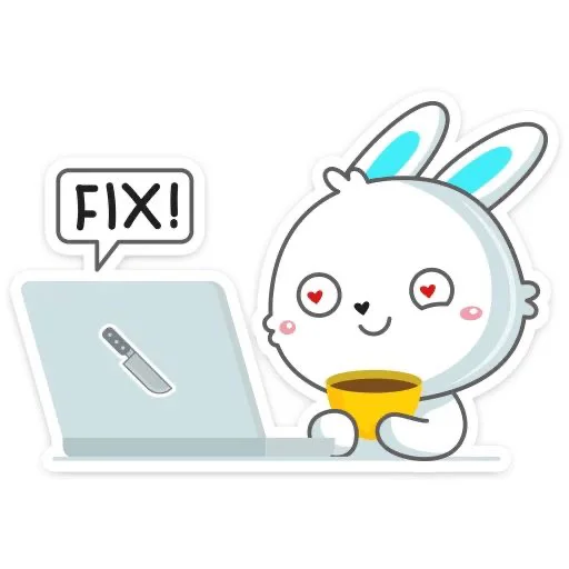 Стикер Кролик Гоша