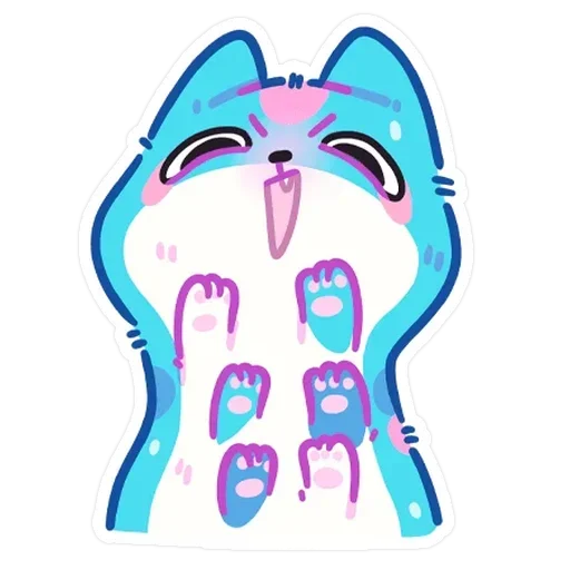 Стикер Куси без надписей