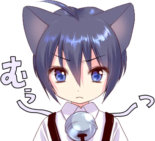 Стикер Boy of a black cat