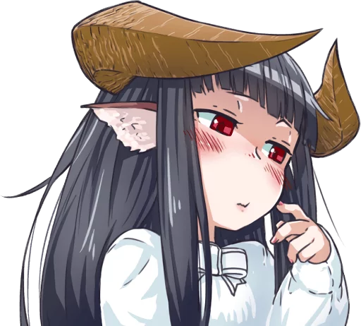 Стикер Horned girl's collection