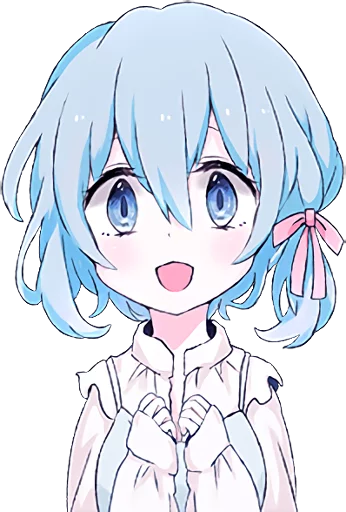 Стикер Light Blue Girl