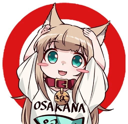 Стикер Kinako (Osakana Neko)