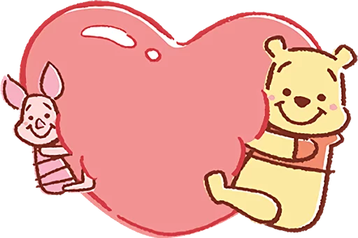 Стикер Pooh and Piglet (Lovely)
