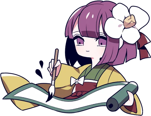 Стикер Touhou Project Engraved Book