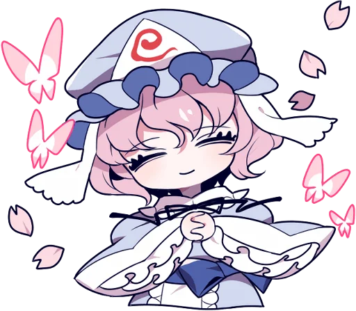 Стикер Touhou Project Engraved Book