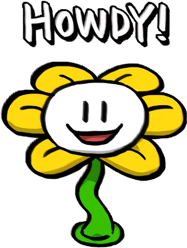 Стикер Undertale ENG