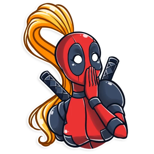 Стикер Lady Deadpool