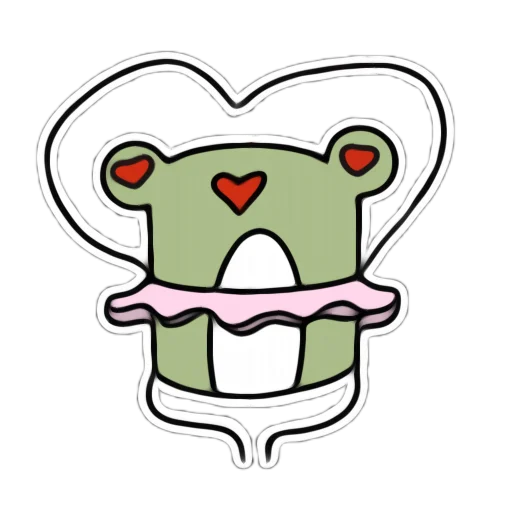 Стикер Я лягушка