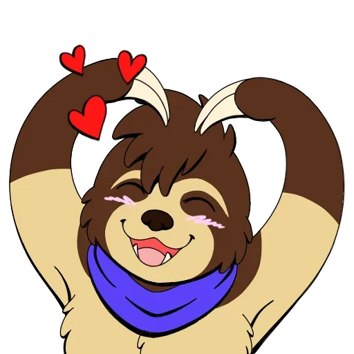 Стикер Lazy Sloth