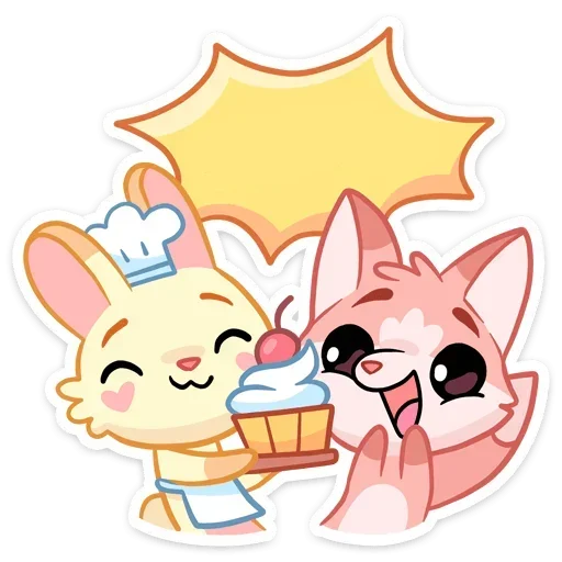 Стикер Лин и Ли без надписей