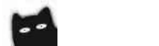 Стикер Little Black Cat