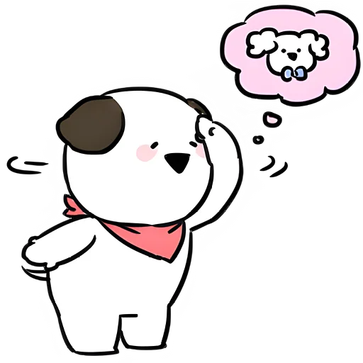 Стикер Маленькие собачки