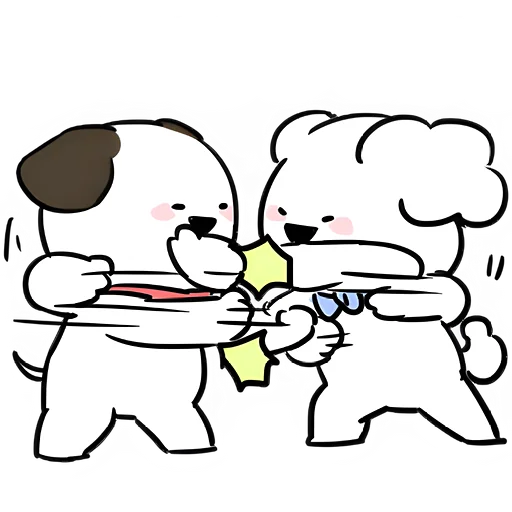 Стикер Маленькие собачки