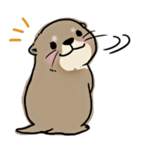 Стикер Little otter "Kawauso-san" Part 1-2 (FULL) [JPN]