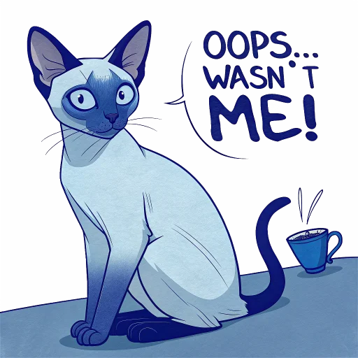 Стикер Luna the Oriental Cat