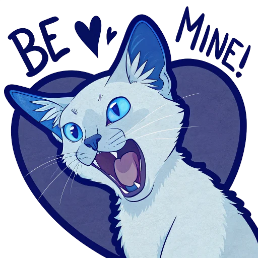 Стикер Luna the Oriental Cat