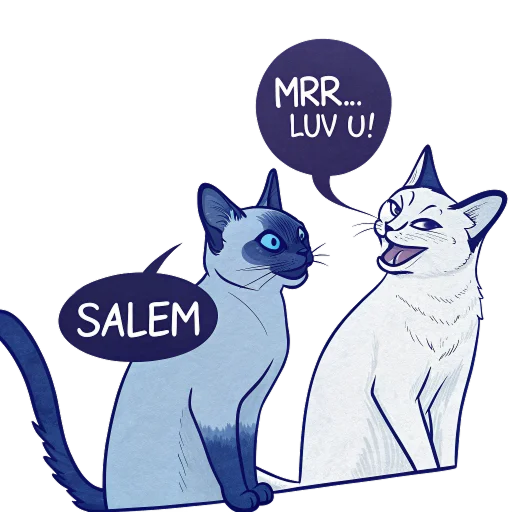 Стикер Luna the Oriental Cat