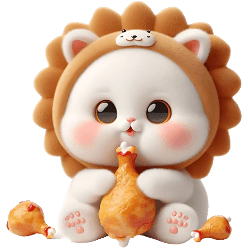 Стикер Котята львята