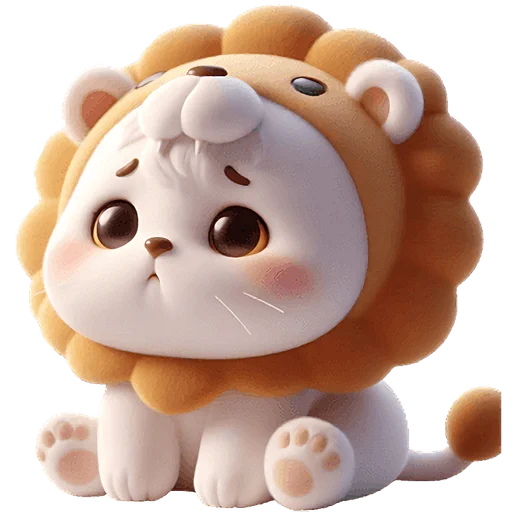 Стикер Котята львята