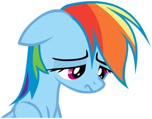 Стикер MLP Rainbow Dash