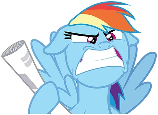 Стикер MLP Rainbow Dash