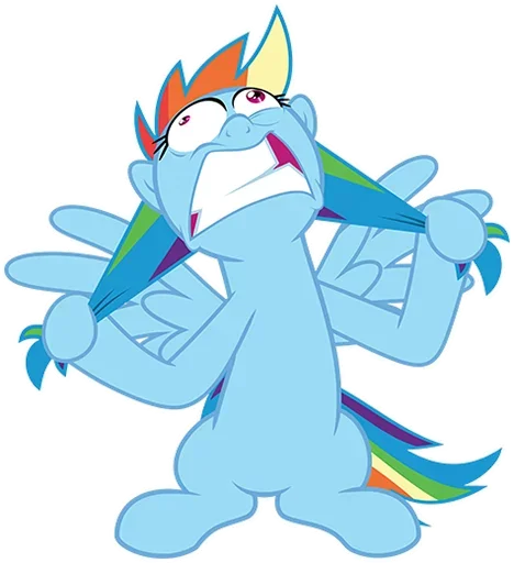 Стикер MLP Rainbow Dash