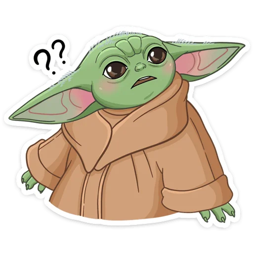 Стикер Мандалорец Малыш