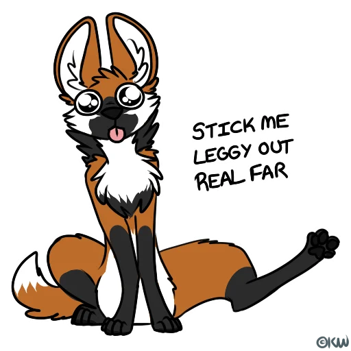 Стикер Maned Derp