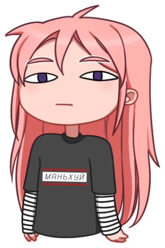 Стикер Маня Рефлай