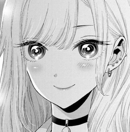 Стикер Марин чб