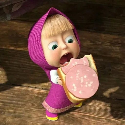 Стикер Маша и медведь