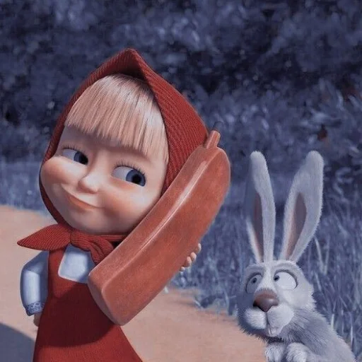 Стикер Маша и медведь