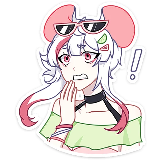 Стикер Мауси и Рен