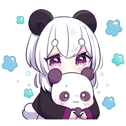 Стикер Panda Girl