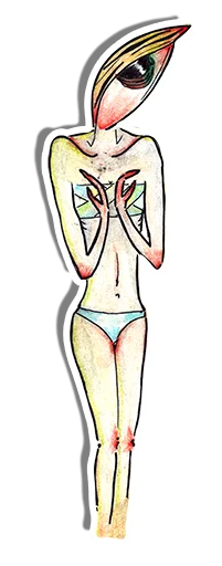 Стикер Слизняг