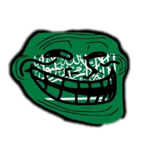 Стикер Mega trollface