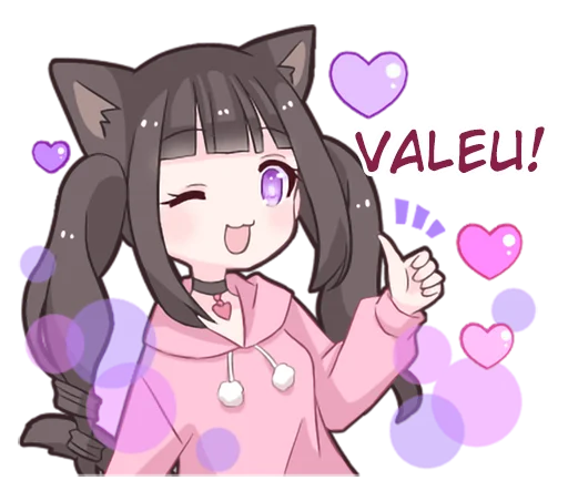 Стикер Menhera cat