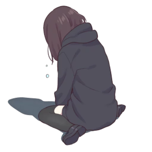 Стикер Menhera Chan