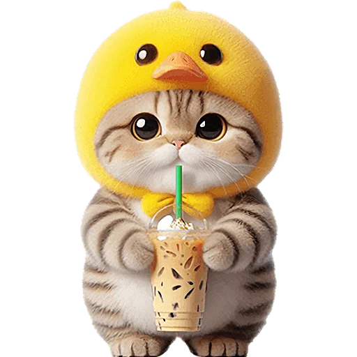 Стикер Мяу утка