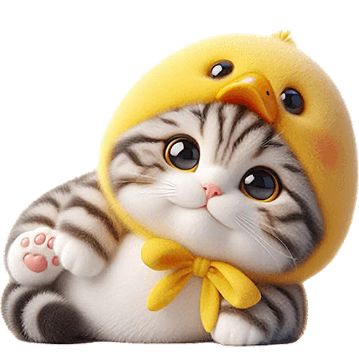 Стикер Мяу утка