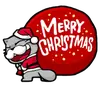 Стикер Meow ! Merry Christmas & Happy New Year