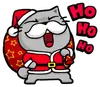 Стикер Meow ! Merry Christmas & Happy New Year
